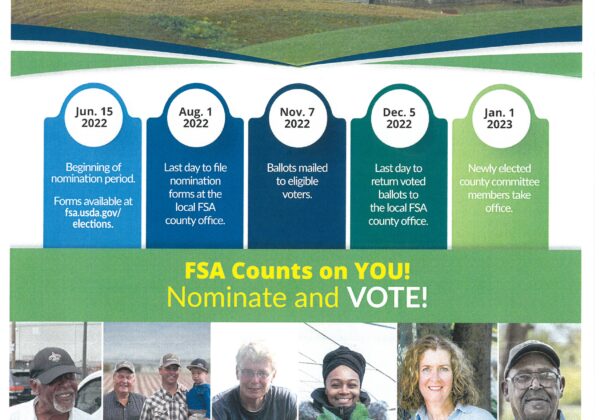 Nominations open for local Farm Service Agency County Committee Elections